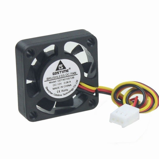 12V 40mm x 40mm x 10mm 4010S DC Brushless 3-pin 9-Blade CPU / Laser / Printer Cooling Fan - Envistia Mall