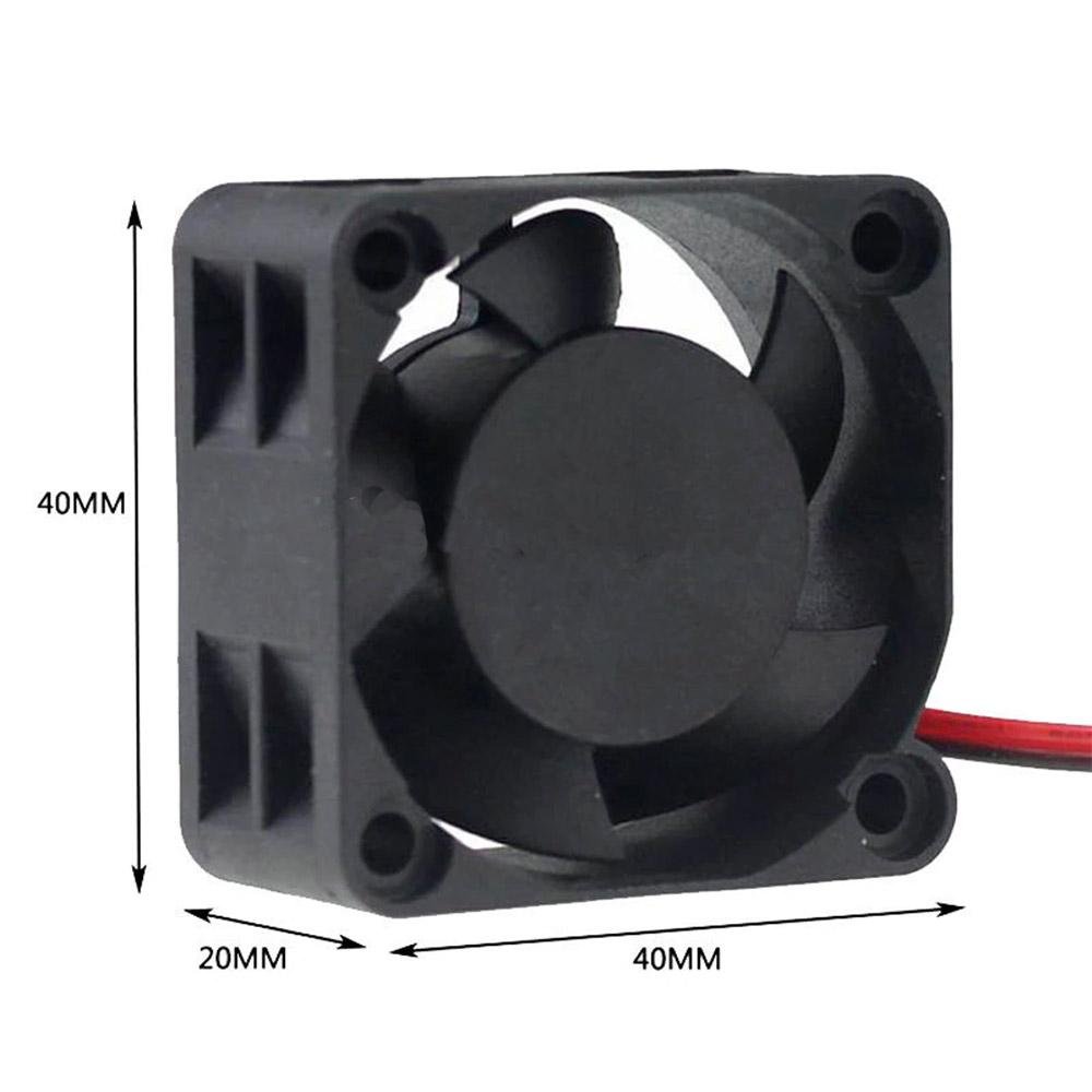 12V 40mm x 40mm x 20mm 4020S DC Brushless 2-pin CPU / Laser / Printer Cooling Fan - Envistia Mall