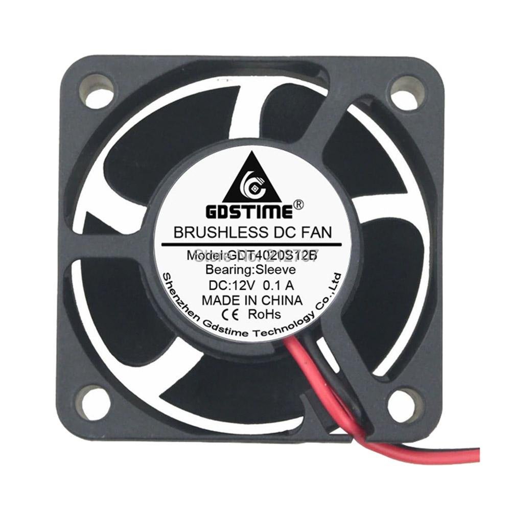 12V 40mm x 40mm x 20mm 4020S DC Brushless 2-pin CPU / Laser / Printer Cooling Fan - Envistia Mall