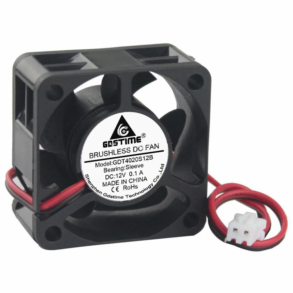 12V 40mm x 40mm x 20mm 4020S DC Brushless 2-pin CPU / Laser / Printer Cooling Fan - Envistia Mall