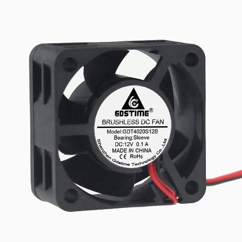 12V 40mm x 40mm x 20mm 4020S DC Brushless 2-pin CPU / Laser / Printer Cooling Fan - Envistia Mall