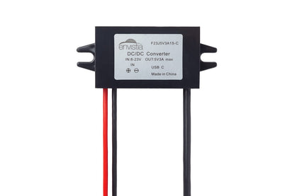 12V (8-23V) In To 5V Out DC-DC Converter Module 3A 15W with USB-C Output - Envistia Mall