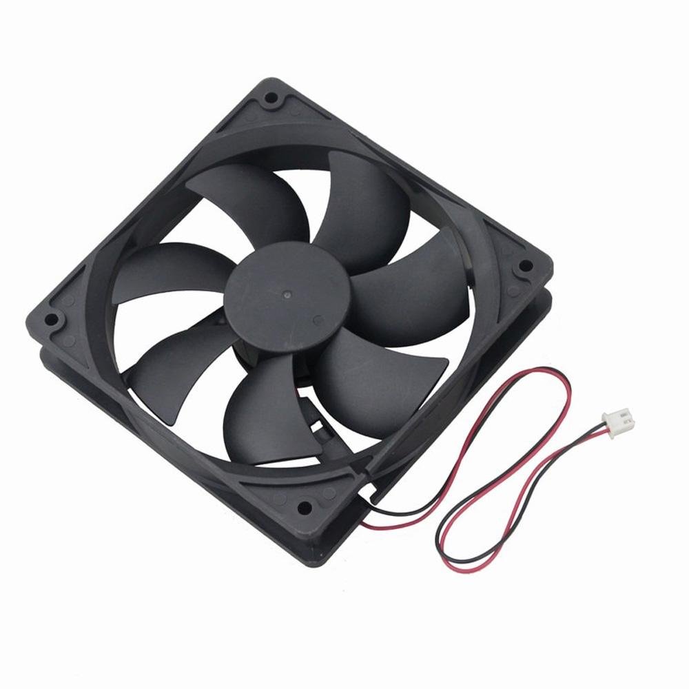 12V DC 120mm 2Pin 120x120x25mm CPU Cooling Computer PC Case 12025 Fan - Envistia Mall