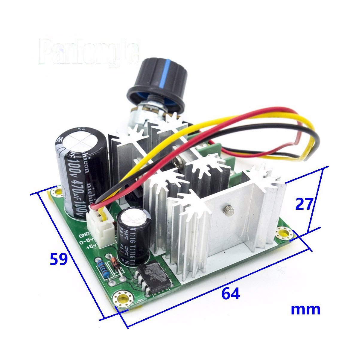 15A 6V-90V Pulse Width Modulated PWM DC Motor Speed Controller / Regulator - Envistia Mall