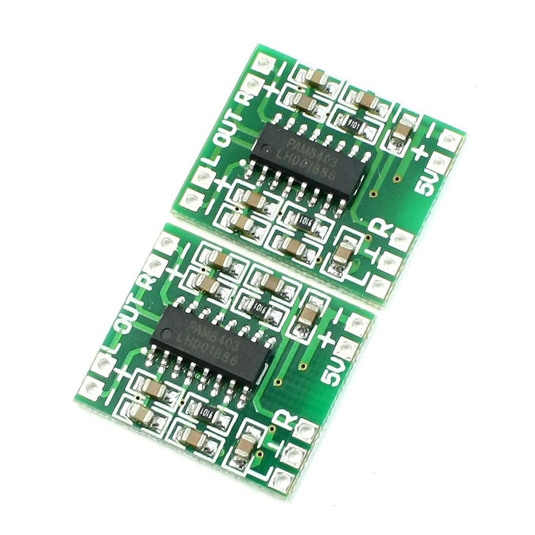 2 Pieces PAM8403 Mini 2 Channel Stereo 3W Class D Audio Power Amplifier Module Board | Envistia Mall