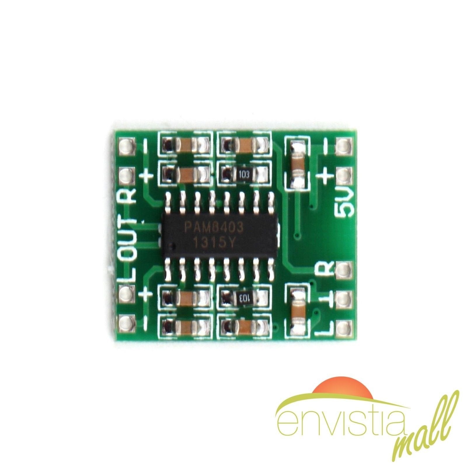 2 Pieces PAM8403 Mini 2 Channel Stereo 3W Class D Audio Power Amplifier Module Board | Envistia Mall