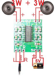 2 Pieces PAM8403 Mini 2 Channel Stereo 3W Class D Audio Power Amplifier Module Board - Envistia Mall