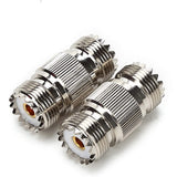 2 Pieces SO-239 UHF Female to Female Coupler RF Coaxial Adapter Barrel Connectors - Envistia Mall