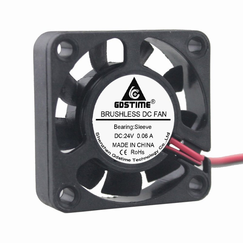 24V 40mm x 40mm x 10mm 4010S DC Brushless 2-pin CPU / Laser / Printer Cooling Fan - Envistia Mall