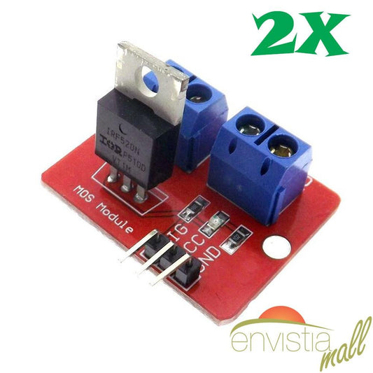 2Pcs IRF520 24V MOSFET Driver Module for Raspberry Pi Arduino ARM Robotics - Envistia Mall