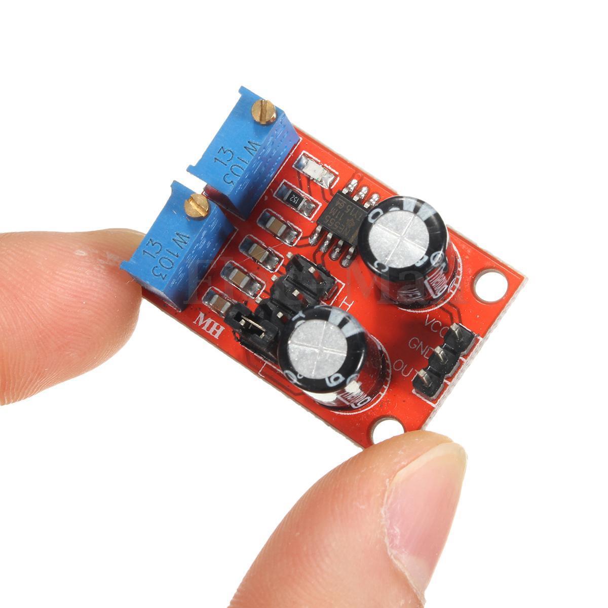 2Pcs NE555 Duty Cycle Adjustable Pulse Frequency Square Wave Signal Generator Module | Envistia Mall