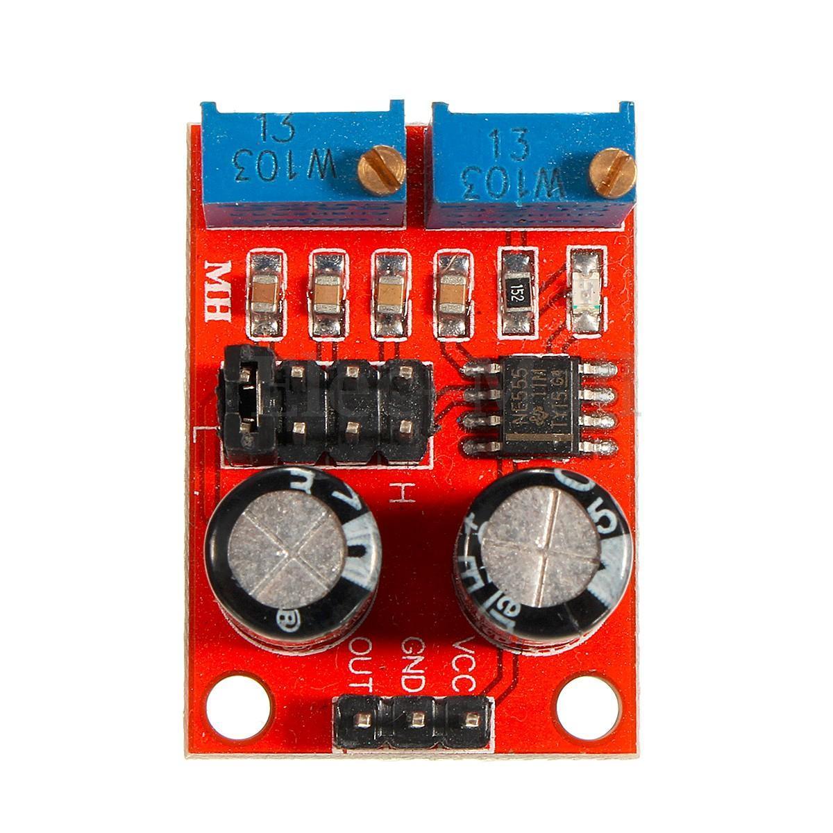 2Pcs NE555 Duty Cycle Adjustable Pulse Frequency Square Wave Signal Generator Module | Envistia Mall