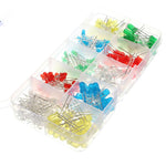 300 Pieces 3mm and 5mm LED Light Kit - White Yellow Red Green Blue Assortment - Envistia Mall