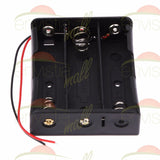3S Battery Holder Case Clip Box for 3X 18650 12V Li-Ion with 6" Wire Leads - Envistia Mall