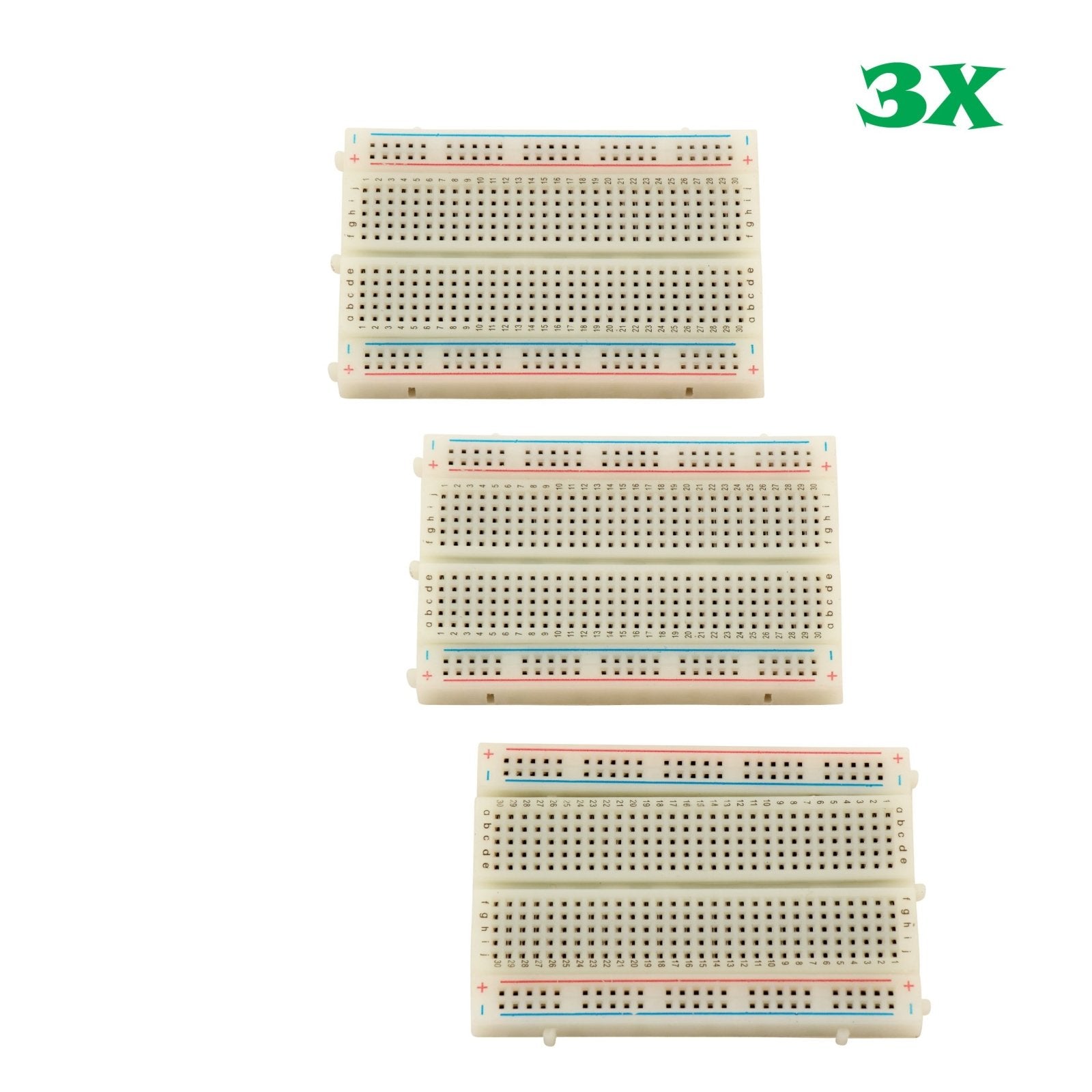 3X 400 Point Solderless Prototype PCB Breadboard Protoboards 3Pcs - Envistia Mall