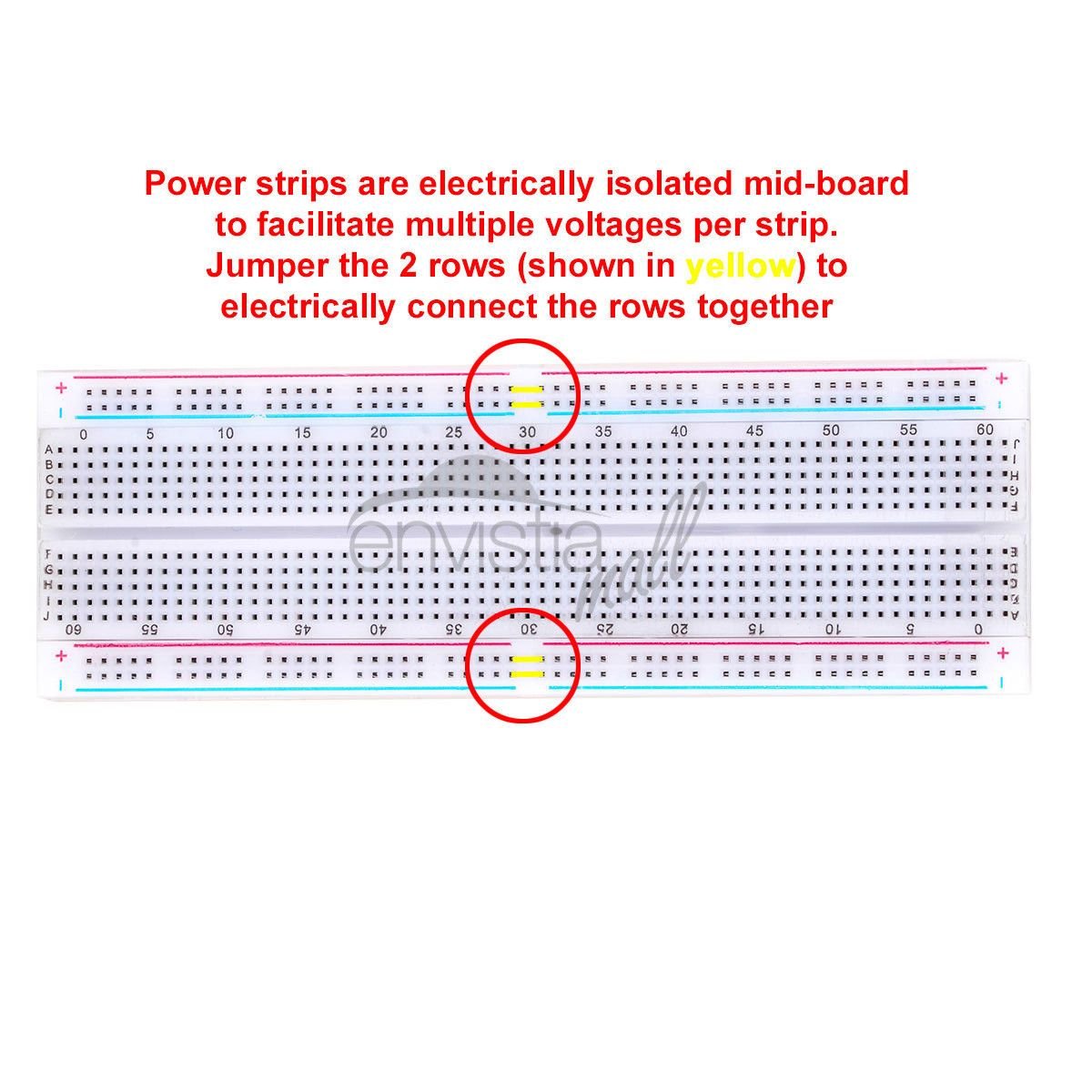 3X MB-102 830 Point Prototype PCB Solderless Breadboard Protoboard - Envistia Mall