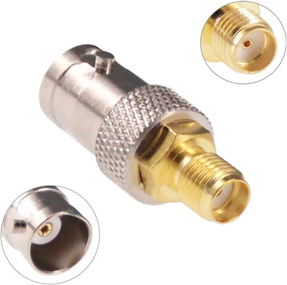 4 Piece BNC Male & Female to SMA Male & Female RF Connector Coaxial Adapter Kit - Envistia Mall