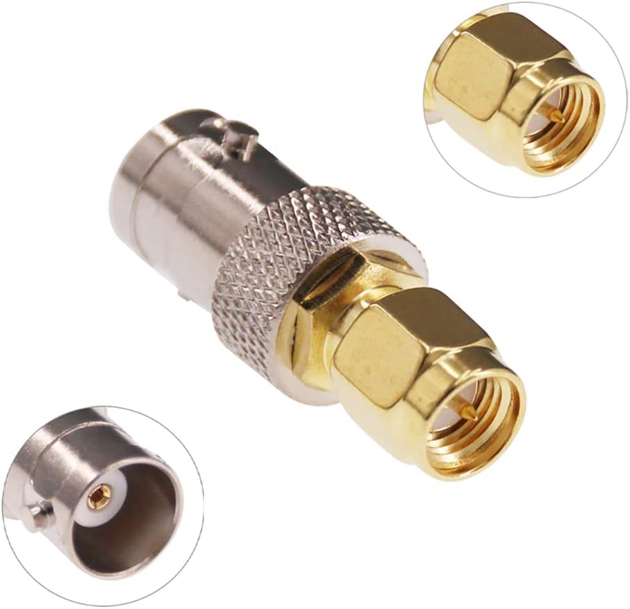 4 Piece BNC Male & Female to SMA Male & Female RF Connector Coaxial Adapter Kit - Envistia Mall