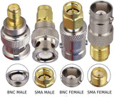 4 Piece BNC Male & Female to SMA Male & Female RF Connector Coaxial Adapter Kit - Envistia Mall