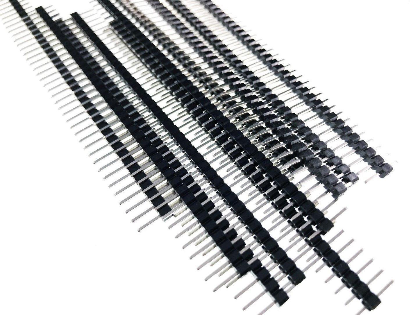 40-Pin Male Header 0.1" 2.54mm Breadboard/PCB Strip Connectors 10/25/50/100Pcs - Envistia Mall