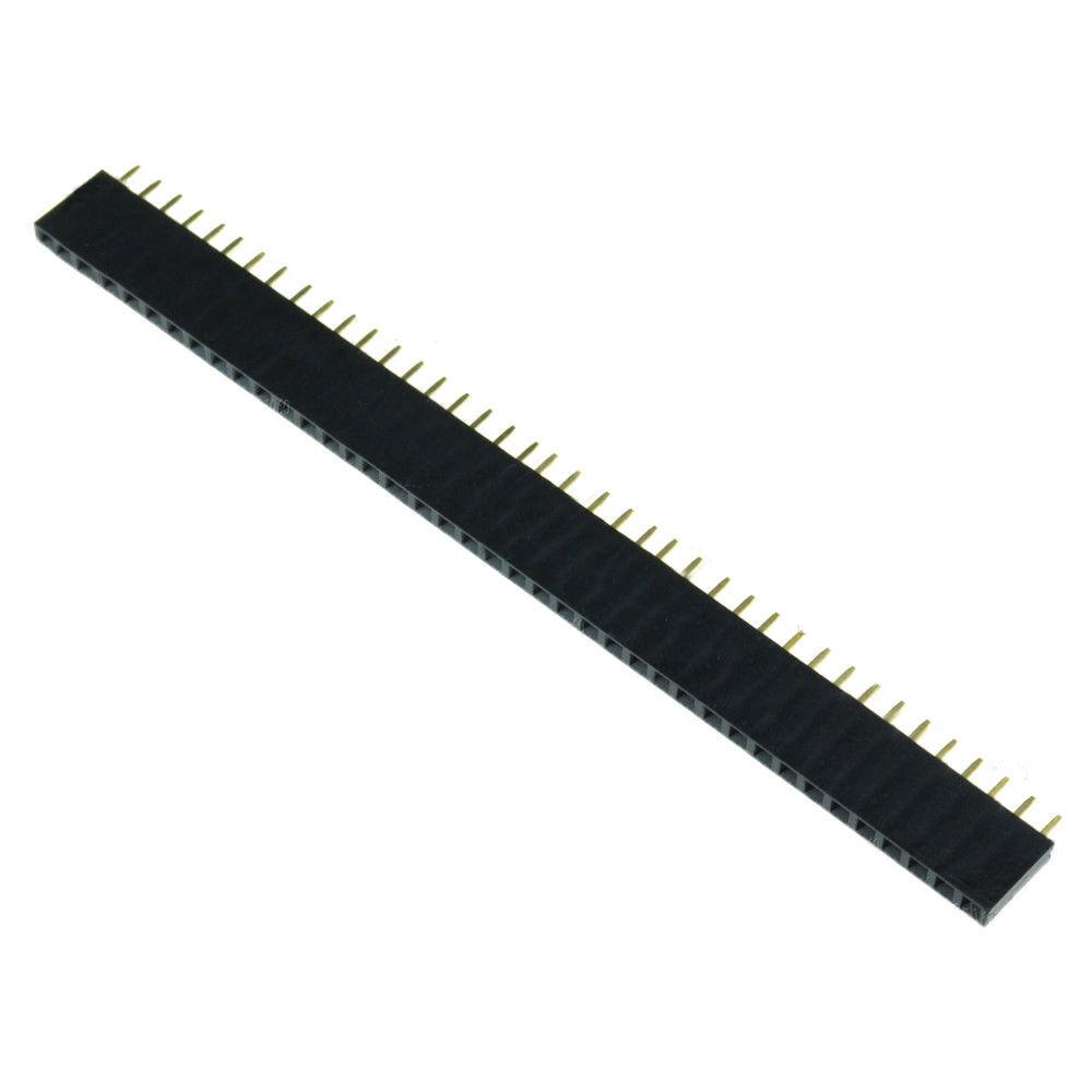 40-Socket Female Header 0.1" 2.54mm Breadboard/PCB Strip Connectors from Envistia Mall