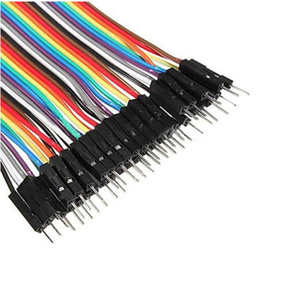 40Pin 10cm DuPont 1P-1P Wire Jumper Cables Pin to Socket (M-F) - Envistia Mall