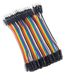 40Pin 10cm DuPont 1P-1P Wire Jumper Cables Pin to Socket (M-F) - Envistia Mall