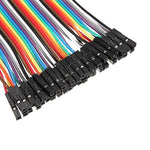 40Pin 10cm DuPont 1P-1P Wire Jumper Cables Pin to Socket (M-F) - Envistia Mall