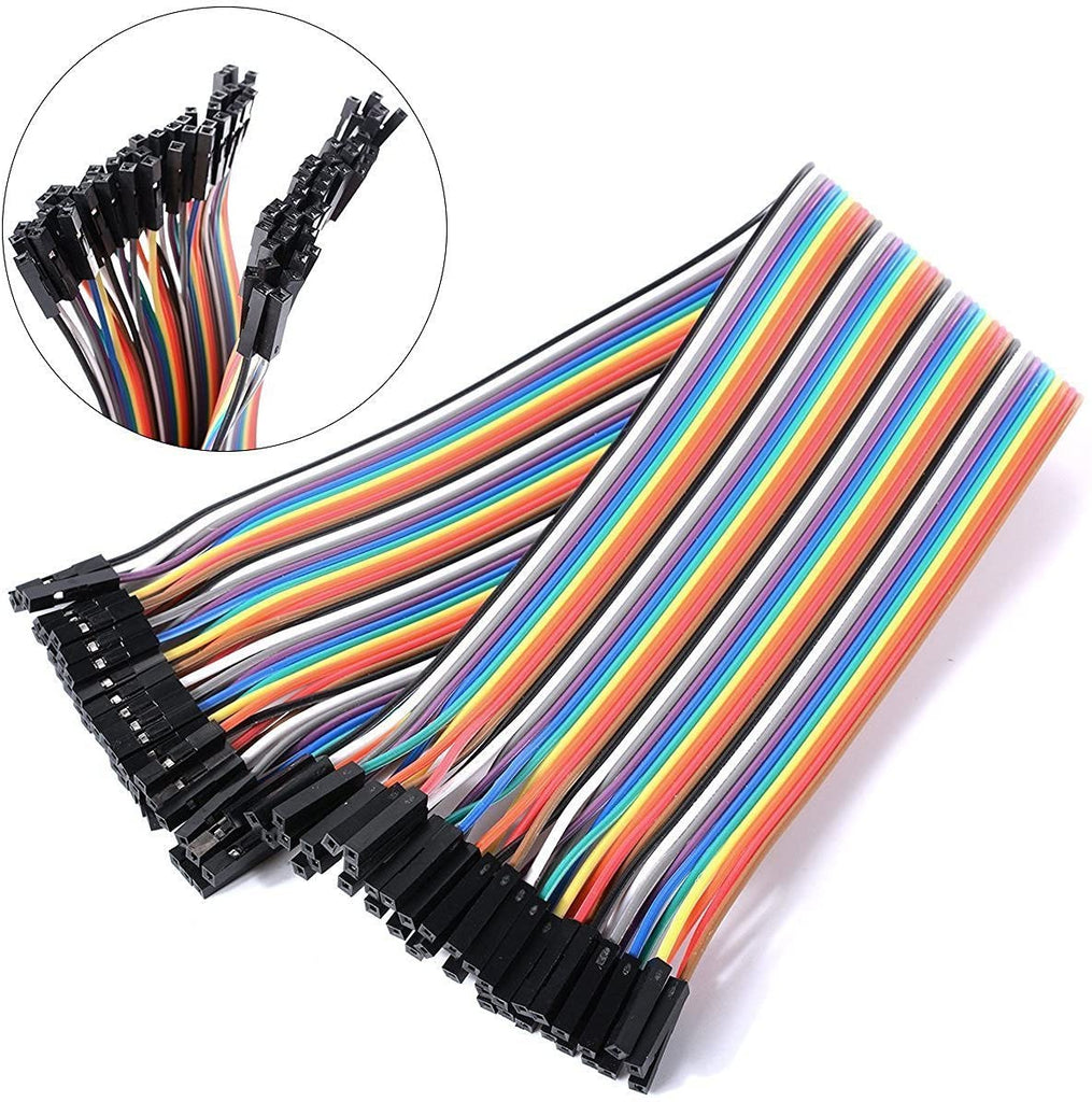 40Pin 20cm DuPont 1P-1P Wire Jumper Cables Socket to Socket Female-Fem –  Envistia Mall