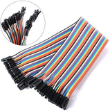 40Pin 20cm DuPont 1P-1P Wire Jumper Cables Socket to Socket Female-Female (F-F) - Envistia Mall