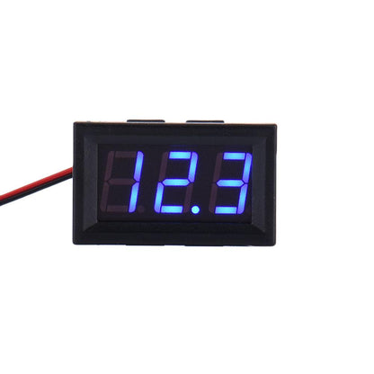 4.5-30V DC Two-Wire 0.56" Red / Green / Blue LED Panel Mount LED Digital Voltmeter Voltage Meter - Envistia Mall