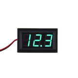 4.5-30V DC Two-Wire 0.56" Red / Green / Blue LED Panel Mount LED Digital Voltmeter Voltage Meter - Envistia Mall