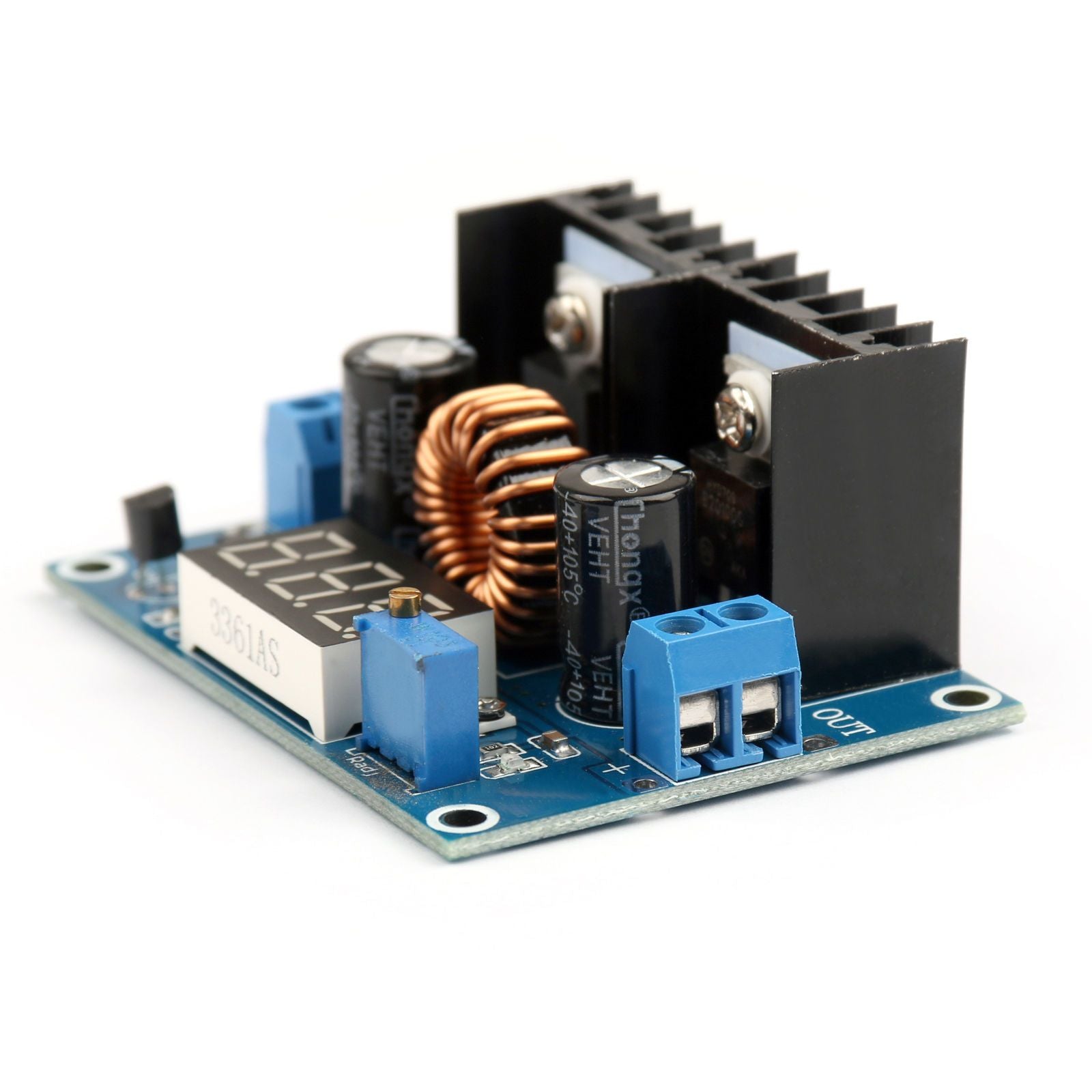 4V-38V to 1.25V-36V 8A DC-DC Step Down Buck Power Supply Module with Digital Voltmeter XL4016 - Envistia Mall