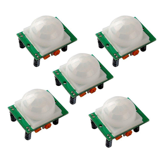 5 Pieces HC-SR501 PIR IR Passive Infrared Motion Detector Sensor Module for Arduino DIY - Envistia Mall
