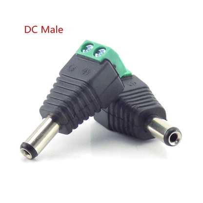 5.5x2.1mm Male / Female DC Power Plug / Jack Connectors for LED Lights, CCTV & Electronics - Envistia Mall