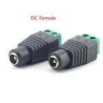 5.5x2.1mm Male / Female DC Power Plug / Jack Connectors for LED Lights, CCTV & Electronics - Envistia Mall