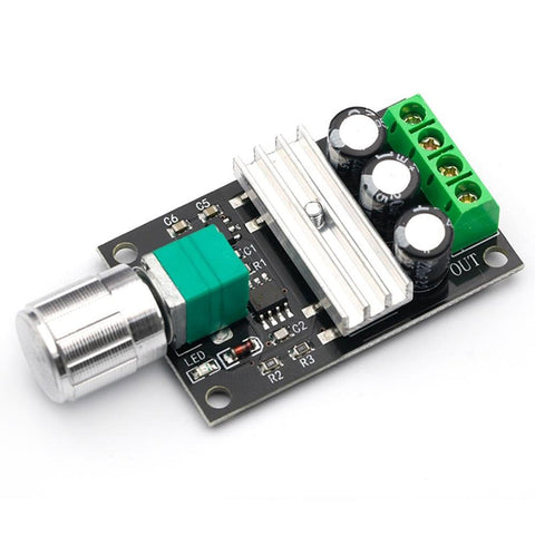 6-28VDC 3A 80W PWM DC Motor Speed Controller Regulator with On-board Potentiometer and On/Off Switch - Envistia Mall