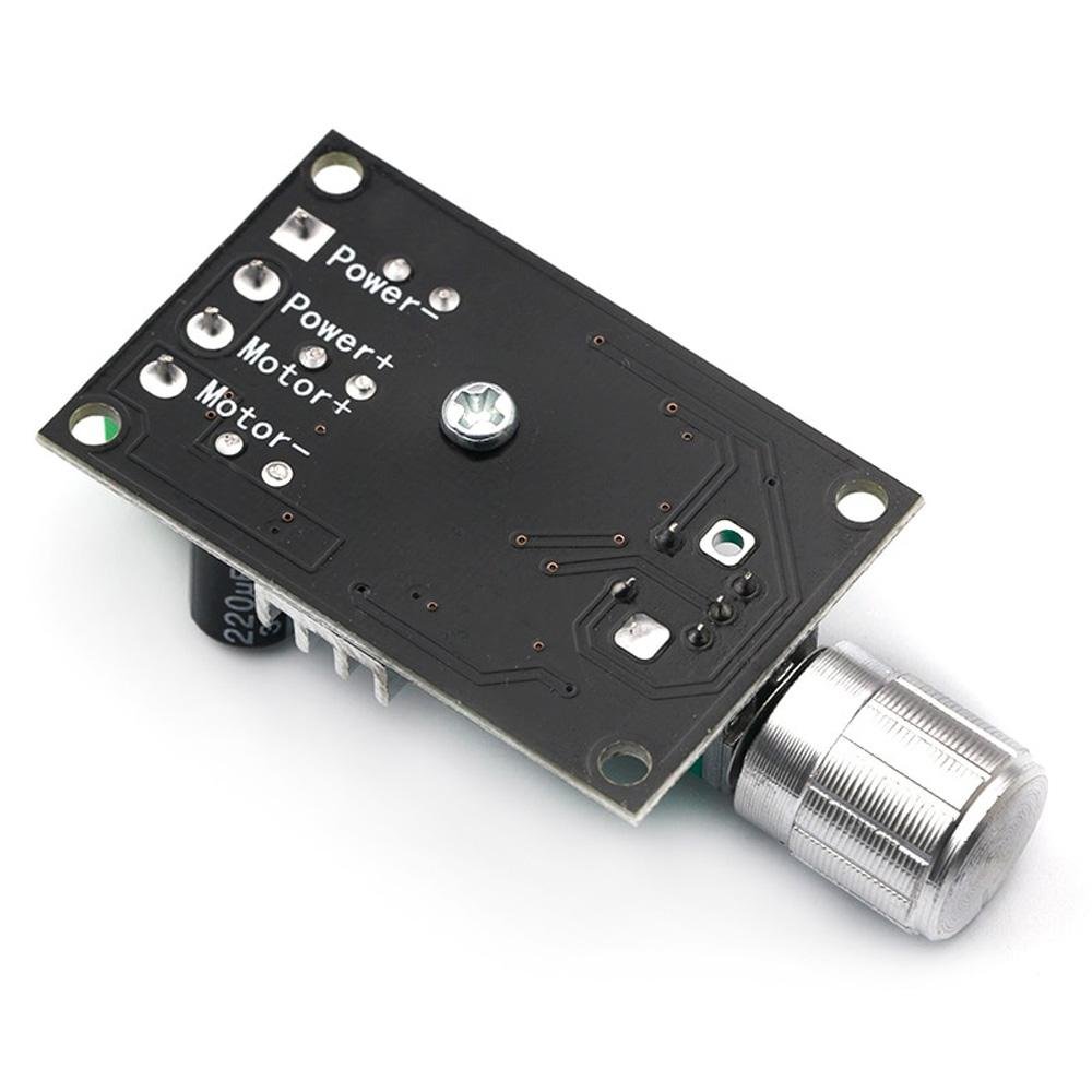 6-28VDC 3A 80W PWM DC Motor Speed Controller Regulator with On-board Potentiometer and On/Off Switch - Envistia Mall