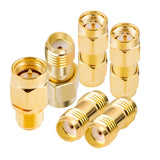 6 Piece SMA Adapter Kit Male and Female SMA RF Coaxial Connector Adapters - Envistia Mall