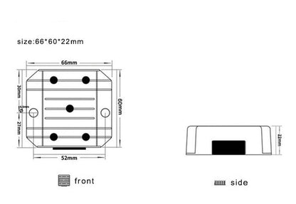 8-35V In 3-24V Out Adjustable 5A DC-DC Step Down Converter Waterproof - Envistia Mall