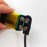 9V Battery Clip Connector Converter Center Negative Cable 2.1x5.5mm for Guitar Effect Pedals - Envistia Mall