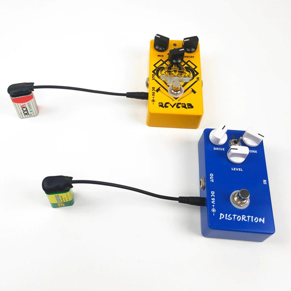 effects pedal connectors 9V Battery Clip Connector Converter Center Negative Cable for Guitar Effect Pedals