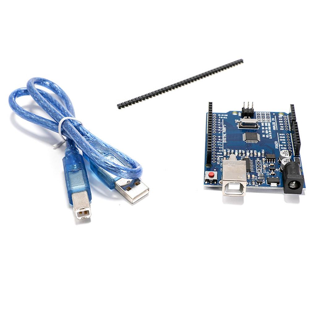 Arduino UNO R3 Compatible ATmega328P CH340 USB Microcontroller Board with USB Cable - Envistia Mall