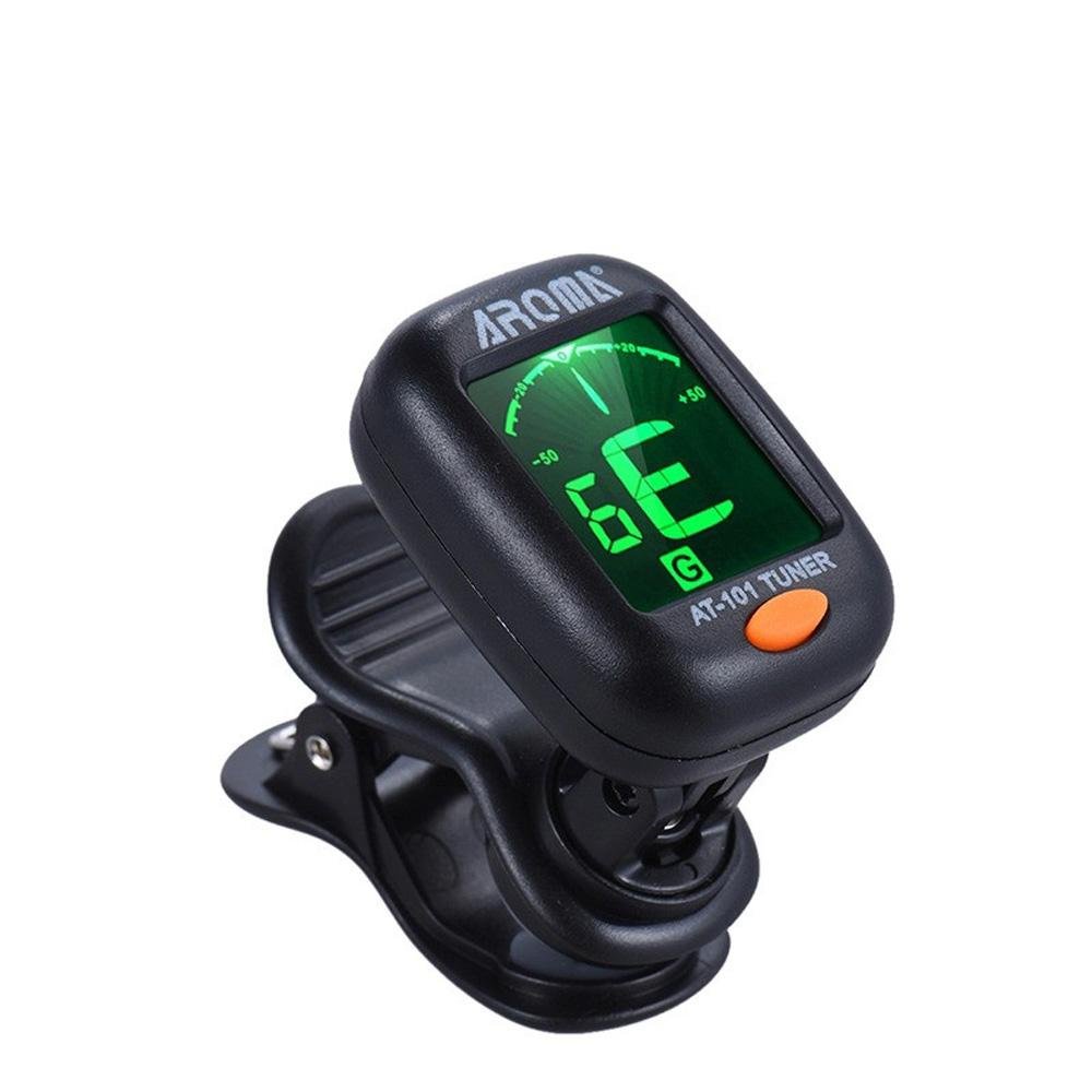 Aroma AT-01A Guitar, Bass, Violin, and Ukulele Chromatic Clip-On Digital Tuner from Envistia Mall