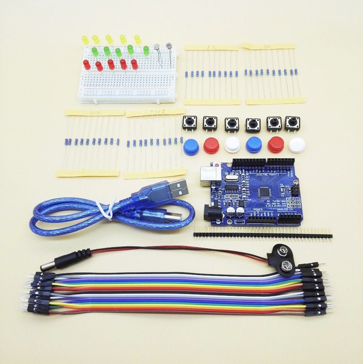 ATMEGA328P Microcontroller Starter Development Kit Arduino Compatible - Envistia Mall