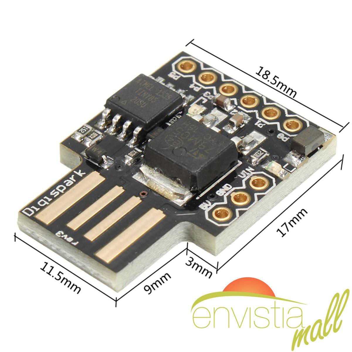 Attiny85 Development Board for Digispark Kickstarter ATTINY 85 Board for Arduino - Envistia Mall