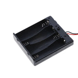 Battery Holder Case for 4X (6V) AA Batteries w/ Cover, Switch & Wire Leads - Envistia Mall