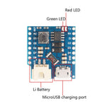 Battery Shield For WeMos D1 Mini Single Lithium Battery Charging and Boost - Envistia Mall