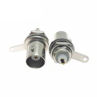 BNC Female Jack Straight Bulkhead Mount Solder Cup RF Connector - Envistia Mall