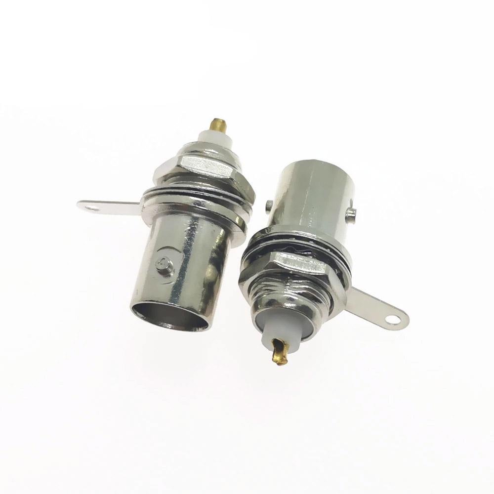 BNC Female Jack Straight Bulkhead Mount Solder Cup RF Connector - Envistia Mall